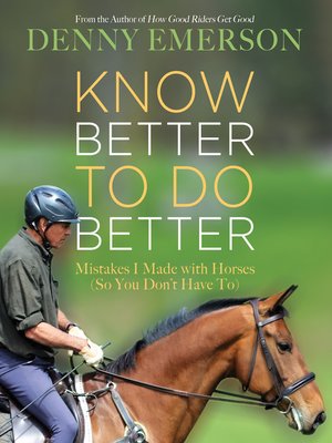 cover image of Know Better to Do Better